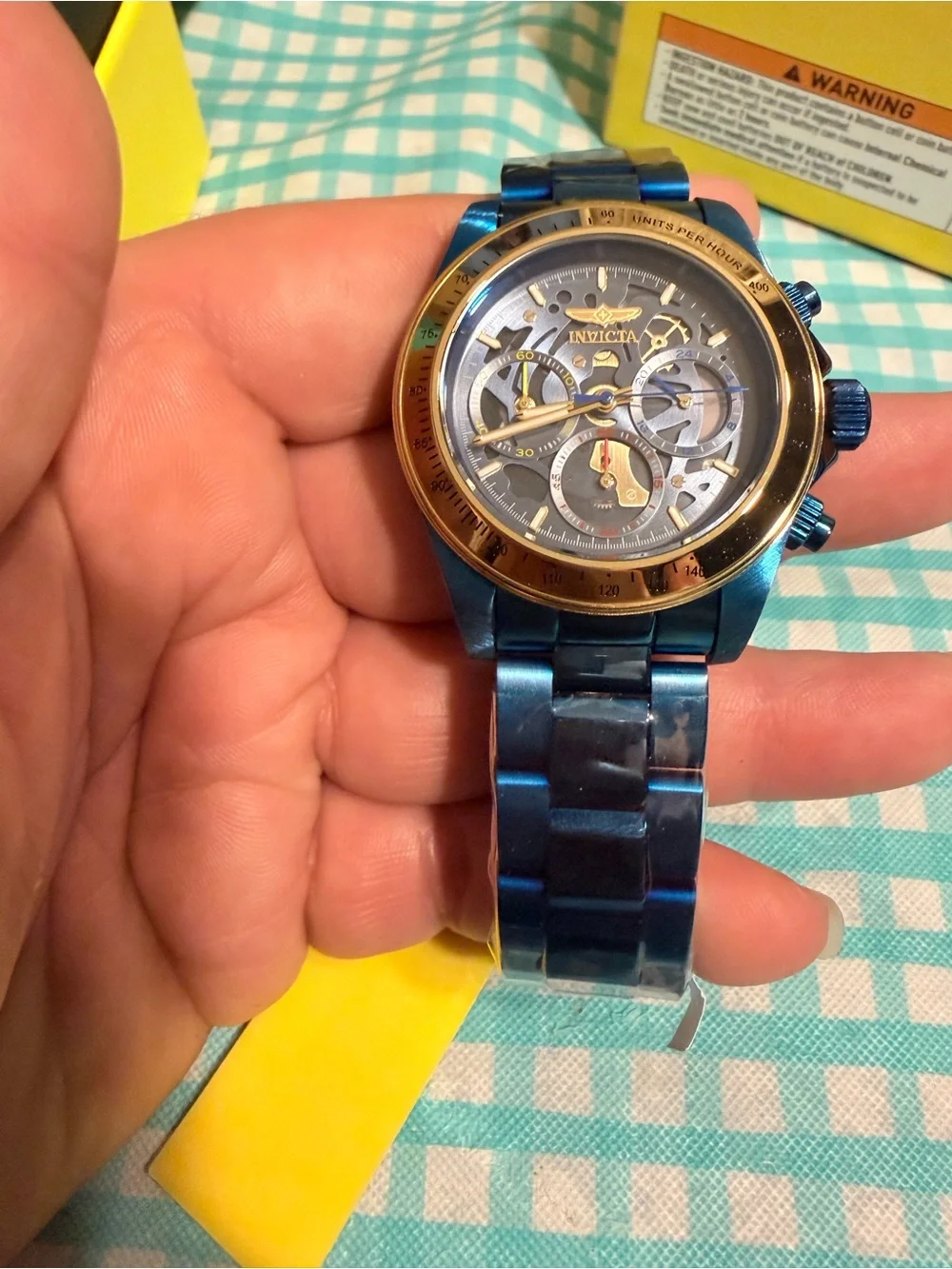 Invicta Speedway “Blue Label” Exoprix Men's Watch - 39.5mm, Blue (51032)